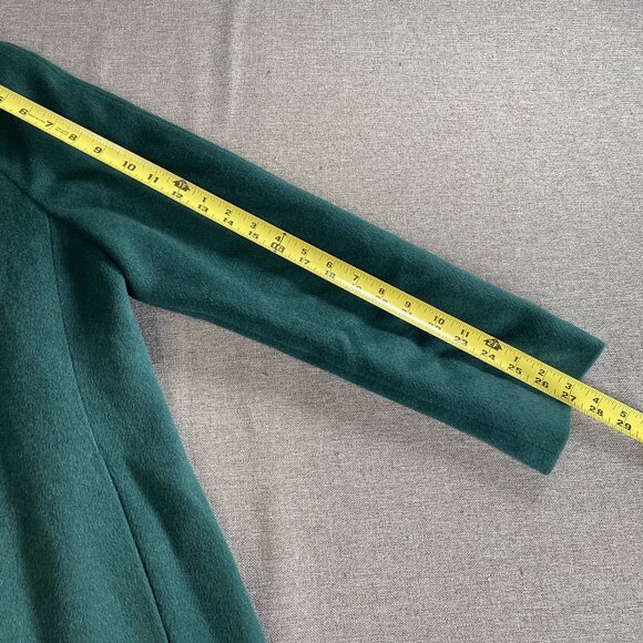Ann Taylor Factory Wool Blend Open Front Coat Women's Small Green NWT NO BELT - Picture 12 of 15